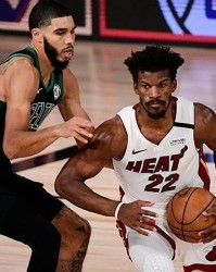  巴特勒硬解关键球热火加时险胜猛龙