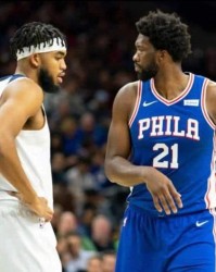  恩比德统治内线七六人轻取尼克斯